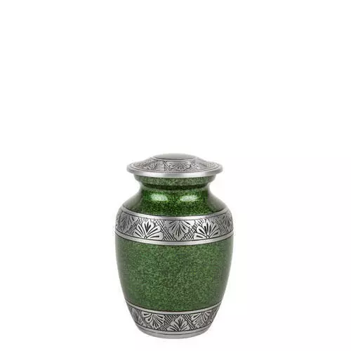 Perfect Memorials Small Green Lively Leaves Cremation Urn 2