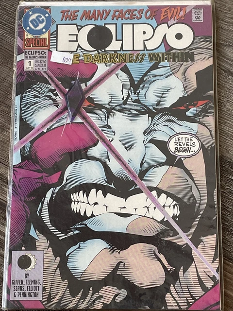 ECLIPSO THE DARKNESS WITHIN #1 DC COMICS 1992 W/ Emerald Eye