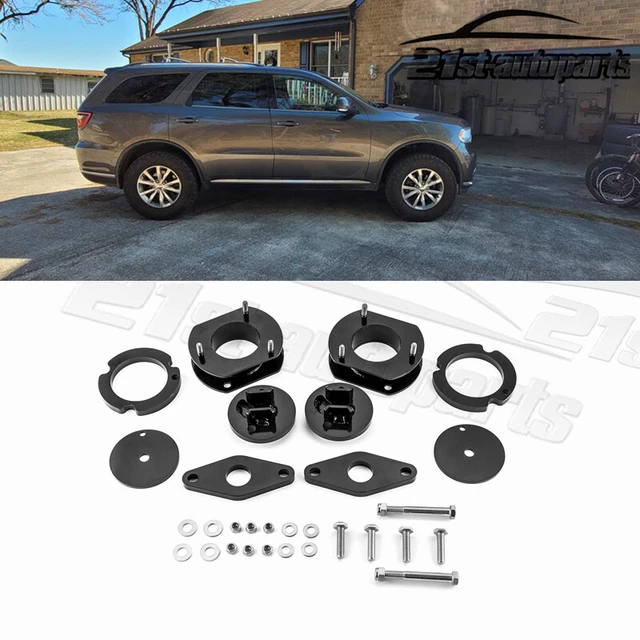 thumbnail image 2 of Lift Option Front Shock Extender Kit – 2-4" Lift – 2004-2009 Dodge Durango 4WD – Heavy Duty Powder Coated Steel 2 of 3