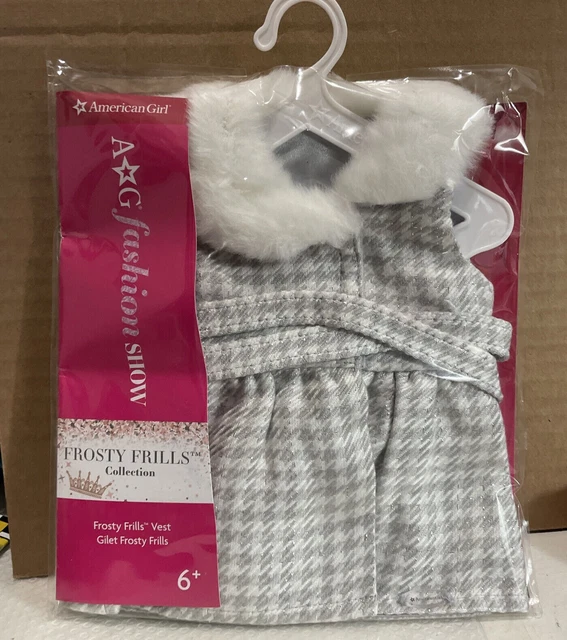 American Girl FASHION SHOW FROSTY FRILLS COLLECTION VEST - NEW IN PACKAGE