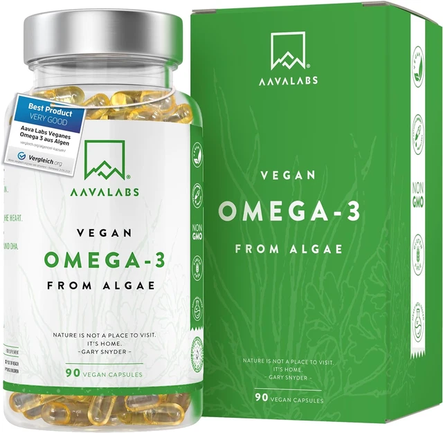 HIGH STRENGTH VEGAN Omega 3 [1500Mg] 600 Mg DHA and 300 Mg EPA per