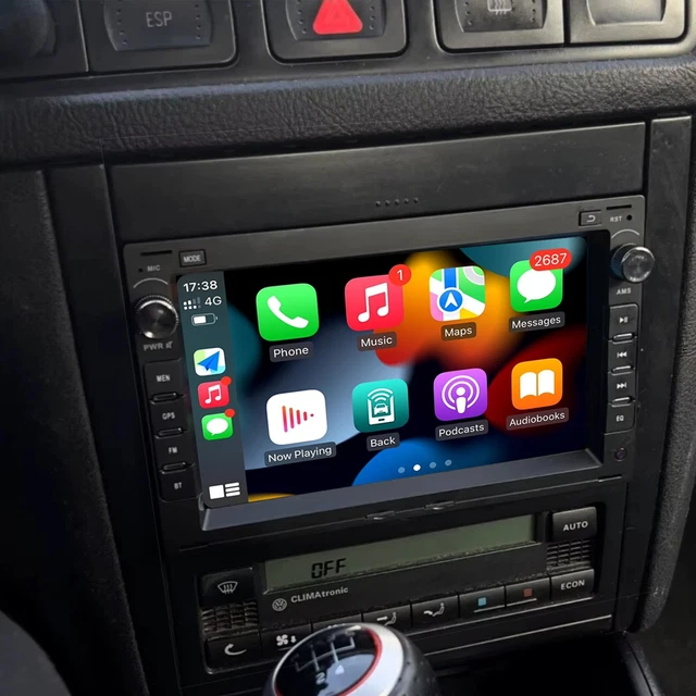 For VW Golf 4 MK4 Passat B5 Polo Android 14 2+64G Carplay Car Stereo GPS Navi FM