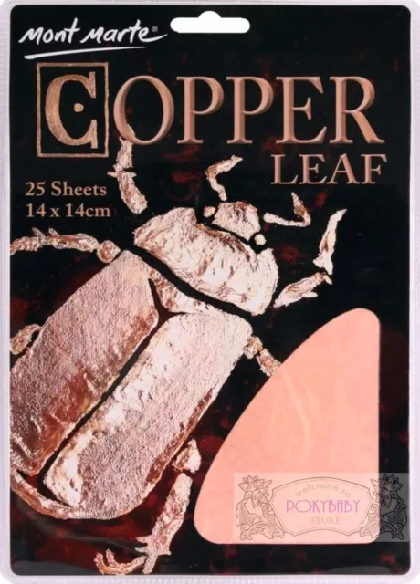 Mont Marte MAXX 0023 Copper Leaf 25 sheets 14 x 14 cm