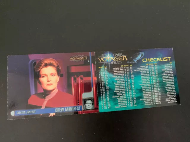 Star Trek voyager profile full  base trading card complete set skybox