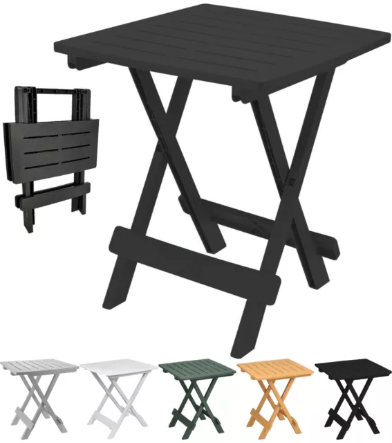 GARTENTISCH BEISTELLTISCH KLAPPTISCH 5 Farben Kunststoff Garten