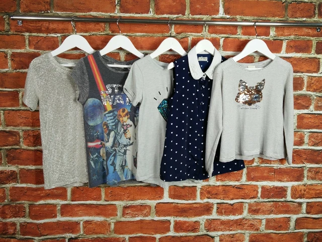 Camicia Da Ragazza Pacchetto Età 7-8 Anni John Lewis Zara Ecc. Maglietta Top Star Wars 128Cm