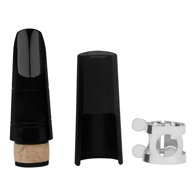 Professional Clarinet Saxophone Mouthpiece Set with Ligature and Caps Durable