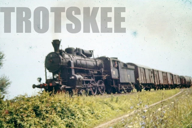 35mm Slide JZ Yugoslavia Railways Steam Loco 22 024 Vinkovci 1976 Original