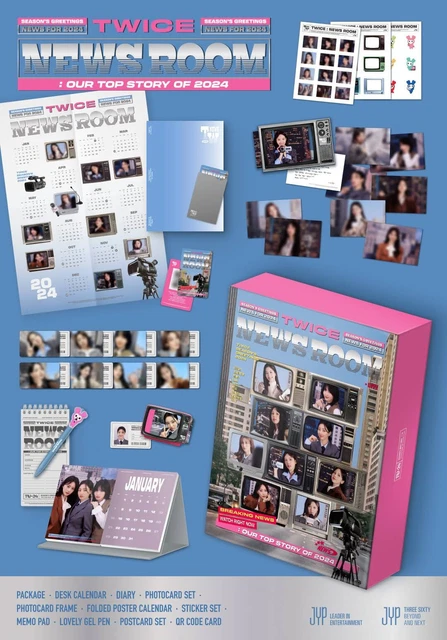 TWICE 2024 SEASON'S GREETINGS [TWICE NEWS ROOM]/QR+Calendar+Diary+18