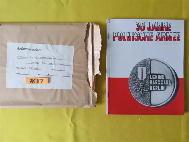 ORIG. NVA DDR Propaganda Bildmappe 30 Jahre Poln. Armee 1973 Archivexemplar
