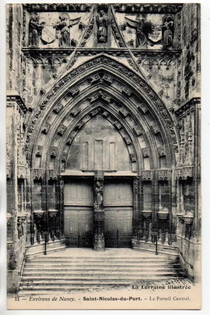 SAINT NICOLAS DE PORT - Meurthe and Moselle - CPA 54 - The Basilica the Portal