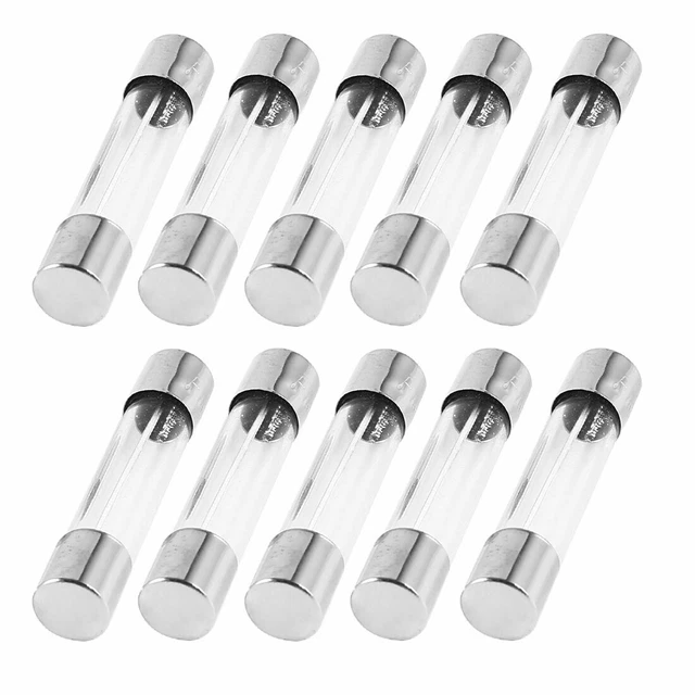10Pcs Coup Rapide Type Tube En Verre Fusibles 6x30mm 250V 1
