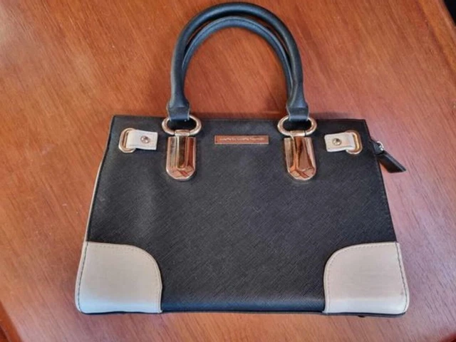 COLETTE BY COLLET Hayman Black White Crosbody Bag Detachable