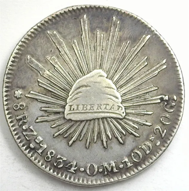 Mexico ~ 1834-Zs Om ~ Silver 8 Reales