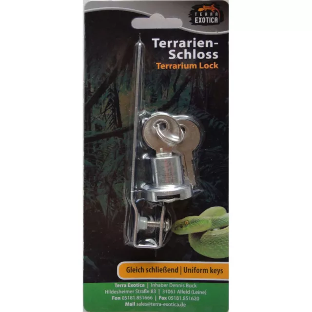 10 x Terrarienschloss Terra Lock gleichschließend