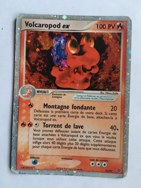 Carte Pokémon volcaropod ex 100