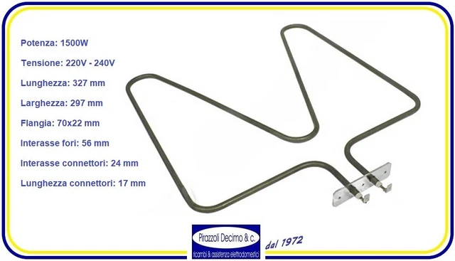 RESISTENZA FORNO INFERIORE 1200W ORIG