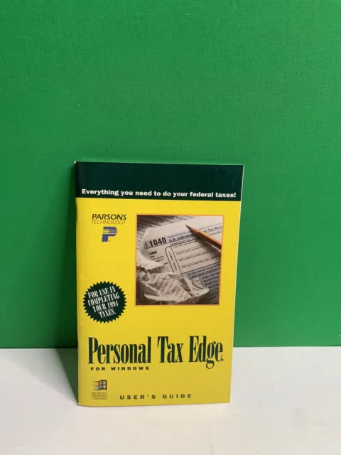 Parsons Technology PERSONAL TAX EDGE FOR WINDOWS User’s Guide 1994