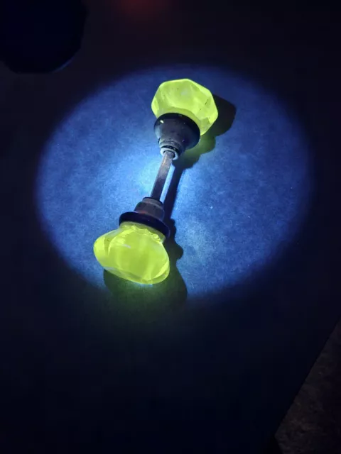 Uranium Glass Vintage Doorknob