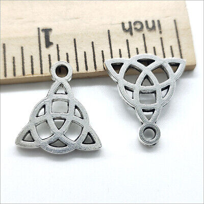 8/20/50pc triangle Antique Silver Charms Pendants for jewelry making 16*15mm