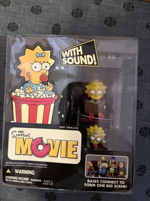 The Simpsons Movie Lisa & Maggie Simpson Movie Mayhem Figure 2007 McFarlane Toys