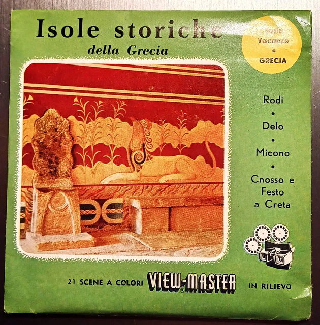 View Master   Isole Storiche Della Grecia   2195 2196 2197  In Italiano  Raro
