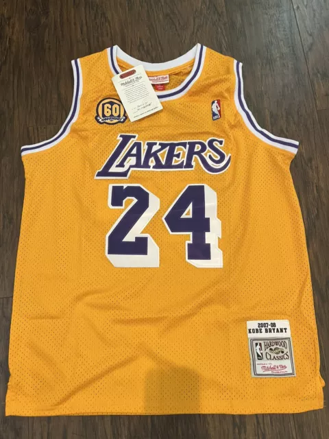 Kobe Bryant Jersey  Mitchell & Ness Hardwood Classics 60th Anniversary M, L, XL