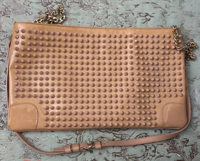 CHRISTIAN LOUBOUTIN  Purse LOUBIPOSH Spiked Clutch Shoulder Bag 2