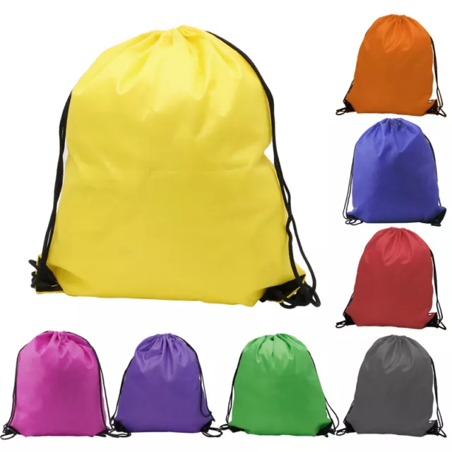 Fashion Travel Home String Drawstring Backpack Gym Bag School