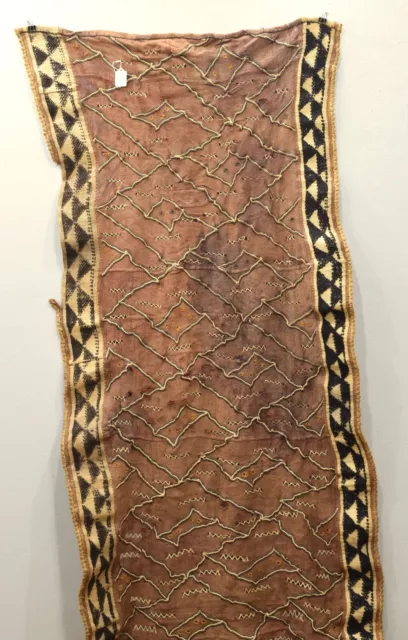 Kuba Cloth African Natural Woven Raffia Fabric Congo Decorative Mens Skirt