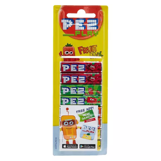 PEZ- Boîte présentoir de 12 blisters NOEL (1 distributeur + 1 recharge de  bonbons aux fruits) : : Epicerie