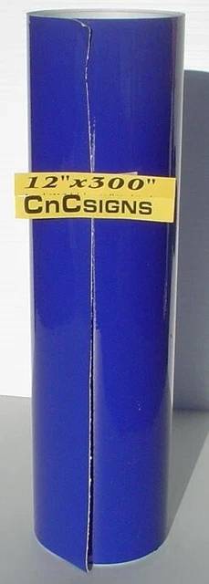 12" x 300" SAPPHIRE BLUE SIGN Vinyl for Cutter PLOTTER Crafts graphics NEW, 25'