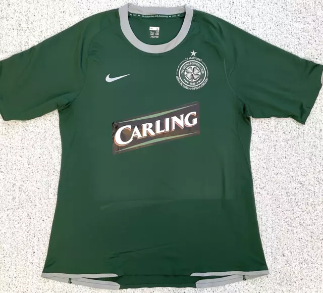 Authentic Celtic Lisbon Lions 2007 Away Football Shirt Large Adult (V Good)