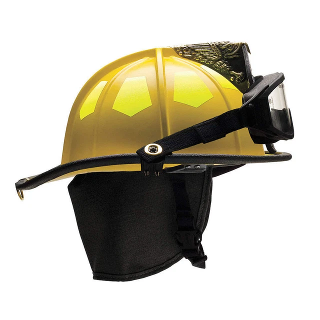 BULLARD UM6YLGIZ2 Fire Helmet,Yellow,Fiberglass