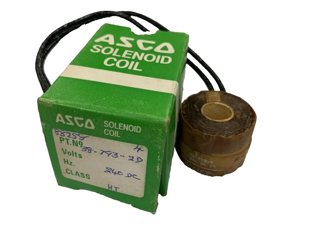 ASCO 38-793-2D Solenoid Coil 240 DC Class HT Replacement Solenoid Coil