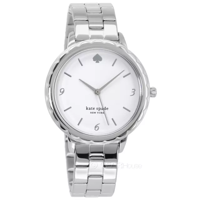 Kate Spade New York Womens Morningside Watch, White Dial, Stainless Steel Band 3