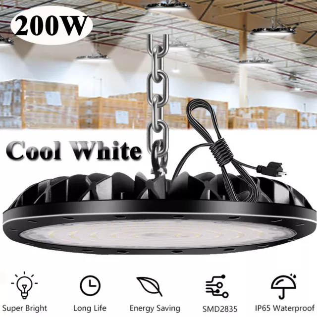 200W UFO LED High Bay Light Industrial Commercial Factory Warehouse Shop Light