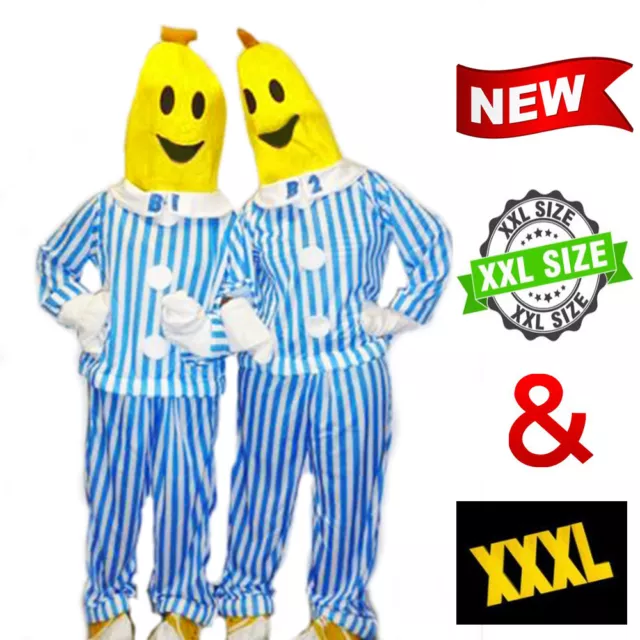 1 PACK Bananas in Pyjamas Mens Womens Halloween Party Costume B1 B2 Plus Sizes