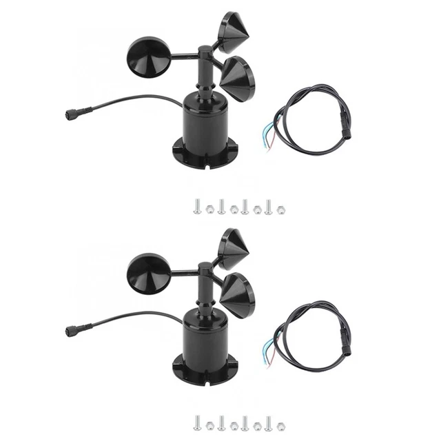 4X 0-70M/S Wind Speed Sensor Environment Signal Output Pulse TypeO5T9