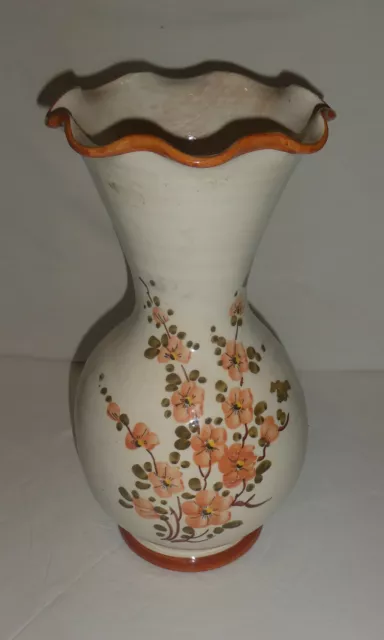 Vase Blanc Fleuris made Italie