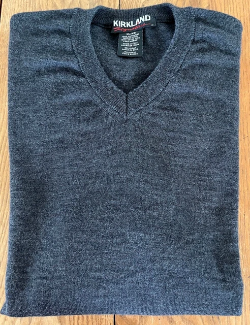 KIRKLAND SIGNATURE MENS extras fine merino wool pima cotton sweater pullover 14.99 PicClick UK