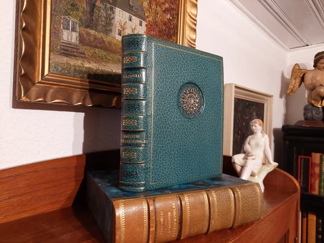 FULCANELLI Luxusausgabe ALCHEMIE Esoterik KATHEDRALEN Occulta LEDER HANDEINBAND