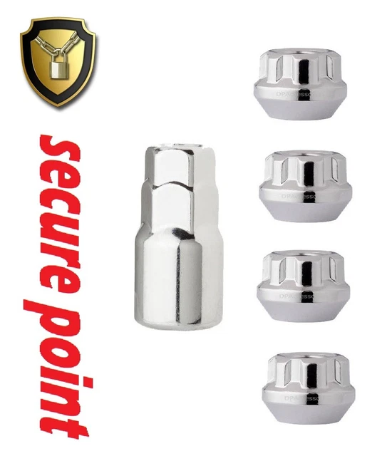 Lot De 5 écrous De Roue Pour Jaguar XF XE X-Type - M12 X 1.5 - Chrome Argenté - Anti-rouille