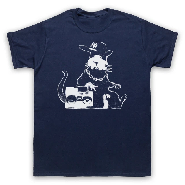 T-Shirt Uomo E Donna Artista Stampa Street Art Non Ufficiale Banksy Rat