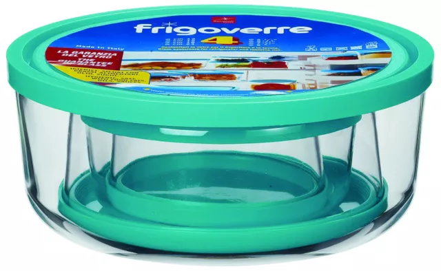 BORMIOLI ROCCO SET 3 Contenitori frigo Frigoverre gelobox vetro tondo EUR  18,12 - PicClick IT