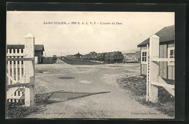 CPA Saint-Eulien, 372e R.A.L.V.F. - L´entrée du Parc