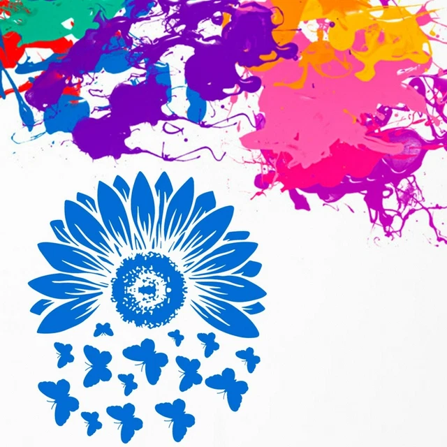 5 blätter Zarte Diy Druck Schablone Für Druck Handwerk Hause 6