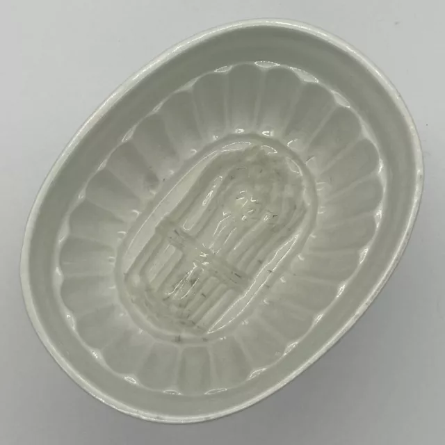 Antique English Ironstone Asparagus Jelly Pudding Mold 19th C. Victorian Mould