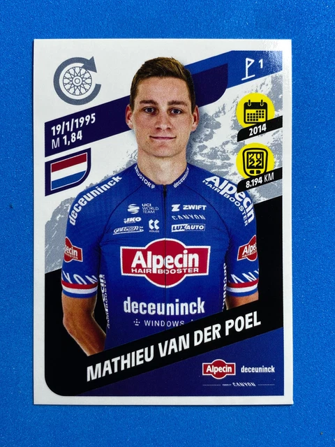 Mathieu Sticker FIGURINE STICKERS PANINI Tour de France 2023 n. 45 Mathieu Van der Poel ...