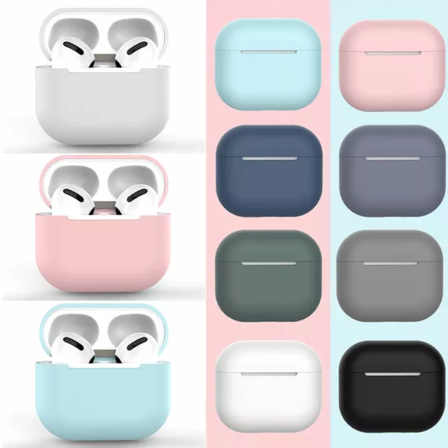 Apple Airpod Hülle Schutz Silikon Cover Skin Kopfhörer Ladegerät Zubehör Un E